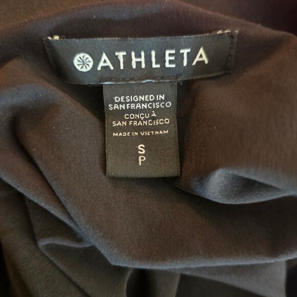 Athleta Savannah Strap Drawstring Dress - Black - Small - Style # 659323 - Picture 11 of 11